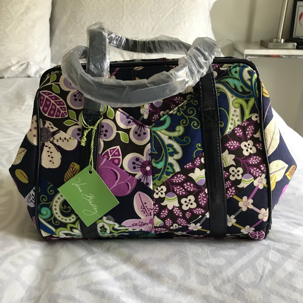 Vera Bradley Frame Satchel in Floral Nightingale